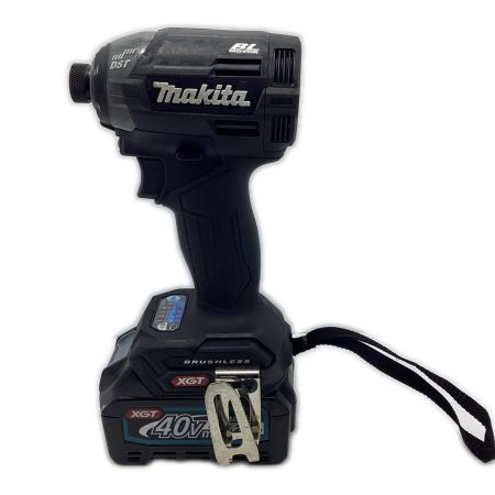 MAKITA マキタ インパクトドライバ　充電器・充電池2個・ケース付 充電回数2回+5回 TD002GRDXB ブラック