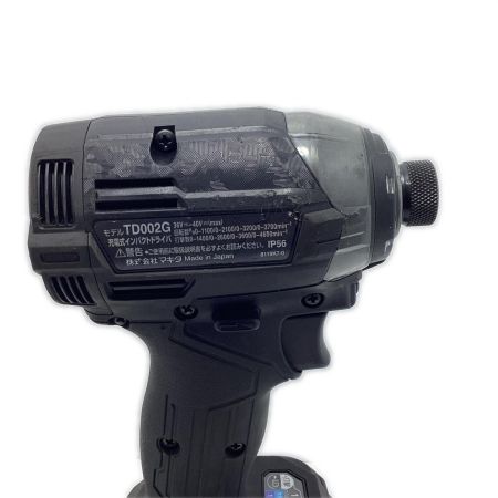 MAKITA マキタ インパクトドライバ　充電器・充電池2個・ケース付 充電回数2回+5回 TD002GRDXB ブラック