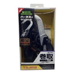 TAJIMA タジマ ランヤード TAJIMA ハーネス用ERリール L6ダブル ブラック 未使用品(S) ﾊｰﾈｽ用ERﾘｰﾙ L6ﾀﾞﾌﾞﾙ ブラック Sランク