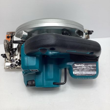MAKITA マキタ 丸のこ MAKITA HS611DZ ブルー 未使用品(S) 本体のみ コードレス式 165mm 10936Y　自動変速機能・LEDライト付 HS611DZ ブルー