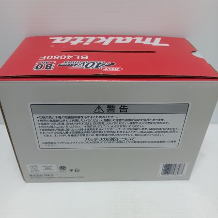 MAKITA マキタ バッテリー MAKITA BL4080F ブラック 未使用品(S) 箱付 40v 8.0Ah BL4080F ブラック