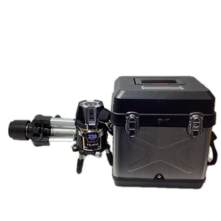 TAJIMA タジマ レーザー墨出し器 TAJIMA ZEROBL-KY ブラック 程度BC ケース・三脚・他付 コードレス式 持ち手破損  ZEROBL-KY ブラック