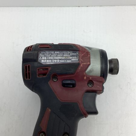 MAKITA マキタ インパクトドライバ MAKITA TD173D レッド 程度B ケース付 コードレス式 18v 605808 TD173D レッド