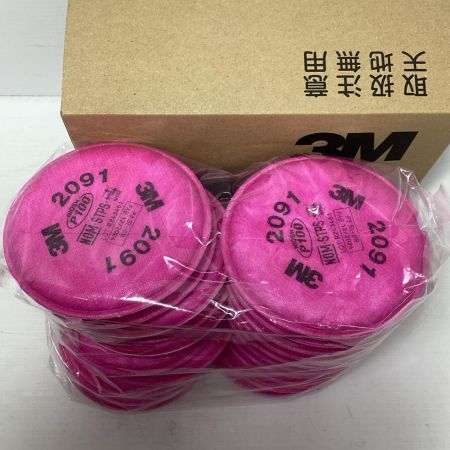 3M 3M　防じんフィルター ろ過材 3M 2091 ピンク 未使用品 2091 ピンク