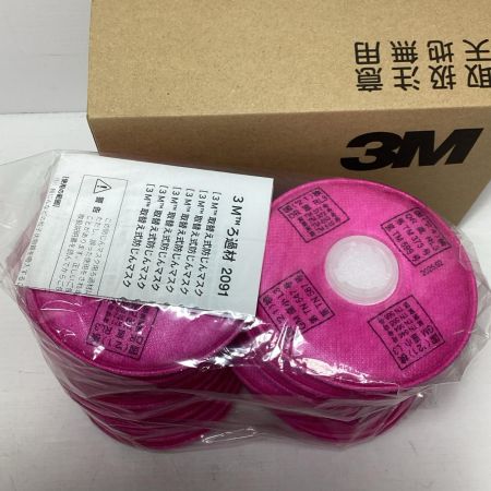3M 3M　防じんフィルター ろ過材 3M 2091 ピンク 未使用品 2091 ピンク