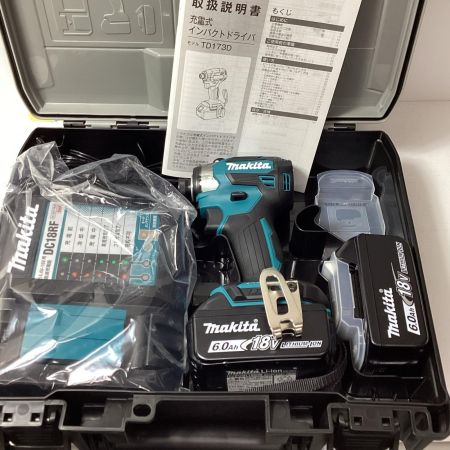 MAKITA マキタ インパクトドライバ MAKITA TD173DRGX ブルー 未使用品　 充電器・充電池2個・ケース付 コードレス式 18v 961675 TD173DRGX ブルー