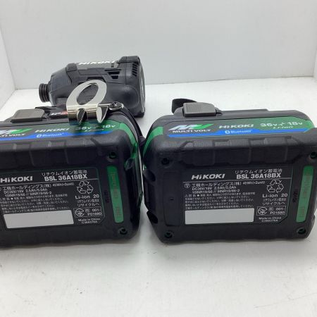 HiKOKI ハイコーキ インパクトドライバ HiKOKI WH36DD ライトグレー 程度A 充電器・充電池2個・ケース付 コードレス式 36v J1605286 WH36DD ライトグレー