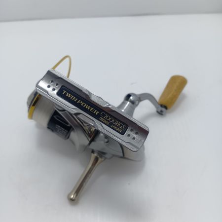 SHIMANO シマノ 15ツインパワー C2000HGS 程度B ZPIリールスタンド/ハンドルノブ社外製 03365