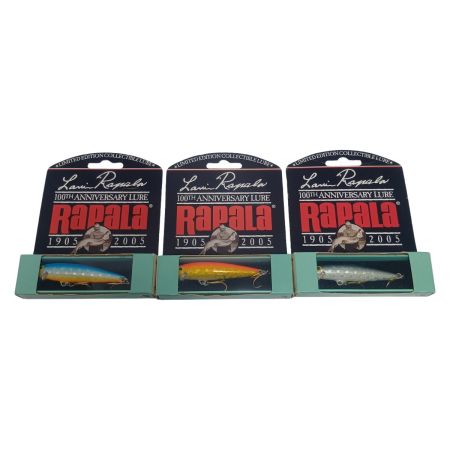  RAPALA ラパラ ラウリ・ラパラ 100周年記念ルアー 未使用品(S) 3個セット
