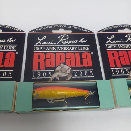  RAPALA ラパラ ラウリ・ラパラ 100周年記念ルアー 未使用品(S) 3個セット