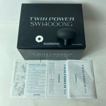 SHIMANO シマノ スピニングリール 15ツインパワー SW14000XG 03323 ゴメクサスハンドルノブ　箱付き