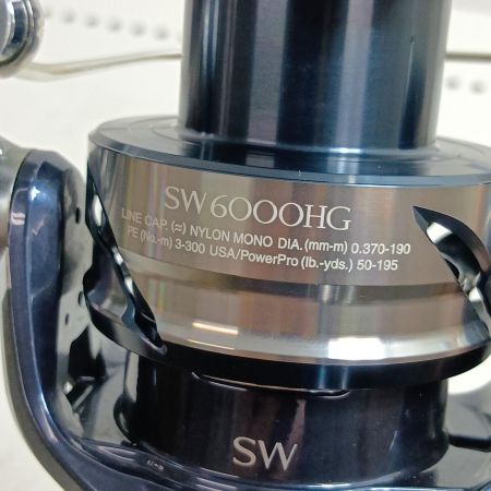 SHIMANO シマノ 04225 釣り用品 リール スピニングリール 21ツインパワーSW 6000HG 程度AB