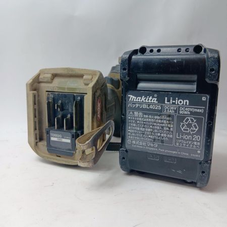 MAKITA マキタ インパクトドライバ TD002G オリーブ バッテリー1個付 コードレス式 40v