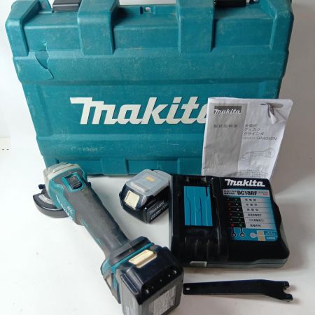 MAKITA マキタ 充電式ディスクグラインダ GA404DN ブルー 充電器・充電池2個・ケース付 18v 100mm