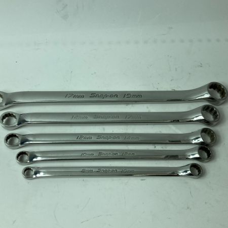 Snap-on スナップオン オフセットメガネレンチ XBM1719A/XBM1417/XBM1214A/XBM1012A/XBM810A 5本セット