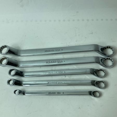 Snap-on スナップオン オフセットメガネレンチ XOM1719/XOM1417/XOM1214/XOM1012/XOM810 5本セット