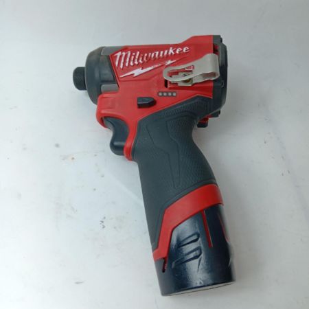Milwaukee ミルウォーキー インパクトドライバ M12 FULL M12FID2 ブラック×レッド バッテリー1個