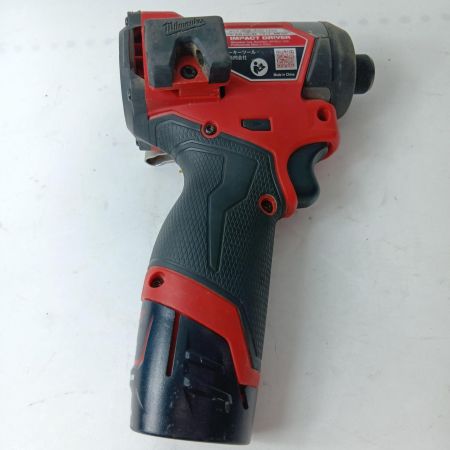 Milwaukee ミルウォーキー インパクトドライバ M12 FULL M12FID2 ブラック×レッド バッテリー1個