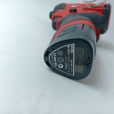 Milwaukee ミルウォーキー インパクトドライバ M12 FULL M12FID2 ブラック×レッド バッテリー1個