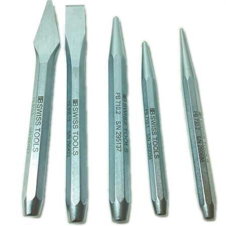 PB SWISS TOOLS ポンチ・タガネセット 860H ライトグレー 本体のみ