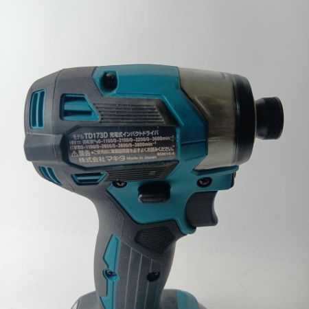 MAKITA マキタ インパクトドライバ  TD173D ブルー 充電器・充電池2個・ケース付 コードレス式 18v 6.0Ah