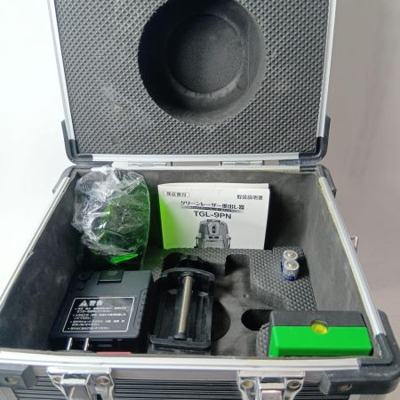 TAKAGI グリーンレーザー墨出し器 フルライン TGL-9PN グリーン 受光器・バッテリー・ケース付