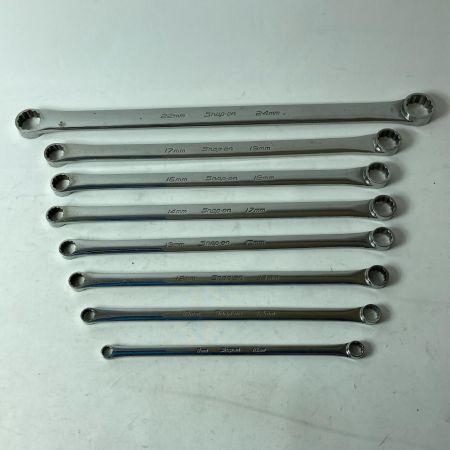 Snap-on スナップオン 両口メガネレンチ 8本セット XDHFM ライトグレー XDHFM2224/1719/1618/1417/1315/1214/1012/810