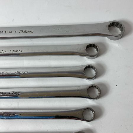 Snap-on スナップオン 両口メガネレンチ 8本セット XDHFM ライトグレー XDHFM2224/1719/1618/1417/1315/1214/1012/810