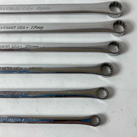 Snap-on スナップオン 両口メガネレンチ 8本セット XDHFM ライトグレー XDHFM2224/1719/1618/1417/1315/1214/1012/810