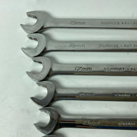 Snap-on スナップオン コンビネーションレンチ 13本セット SOXRRM ライトグレー XDHFM 19mm~8mm/6mm