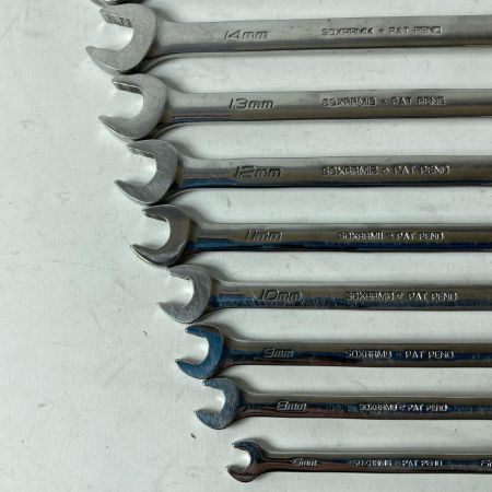 Snap-on スナップオン コンビネーションレンチ 13本セット SOXRRM ライトグレー XDHFM 19mm~8mm/6mm