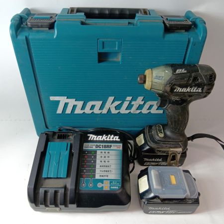 MAKITA マキタ インパクトドライバ 18v 6.0Ah TS141D ブラック 充電器・充電池2個・ケース付 コードレス式