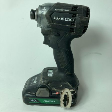 HiKOKI ハイコーキ インパクトドライバ コードレス式 18v 4.0Ah 充電池1個付 WH18DC ブラック 本体のみ