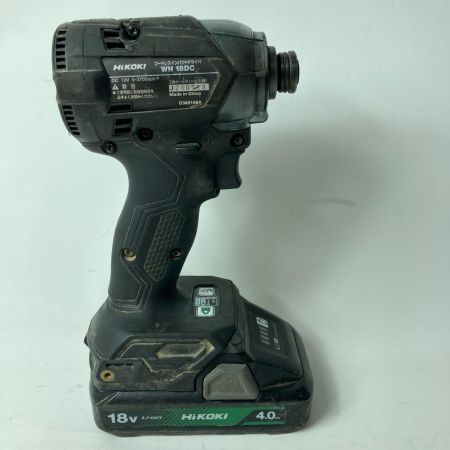 HiKOKI ハイコーキ インパクトドライバ コードレス式 18v 4.0Ah 充電池1個付 WH18DC ブラック 本体のみ
