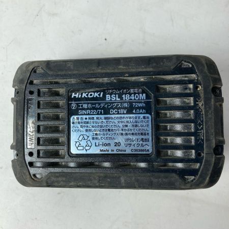 HiKOKI ハイコーキ インパクトドライバ コードレス式 18v 4.0Ah 充電池1個付 WH18DC ブラック 本体のみ