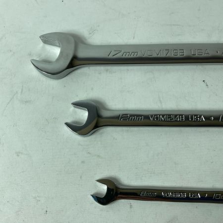 Snap-on スナップオン 両口スパナ 3本セット VOM810B/VOM1214B/VOM1719B