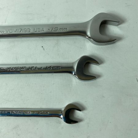Snap-on スナップオン 両口スパナ 3本セット VOM810B/VOM1214B/VOM1719B