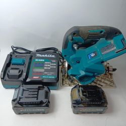 MAKITA マキタ 丸のこ 125mm 40v HS005G ブルー 充電器・充電池2個・ケース付 コードレス式 Cランク