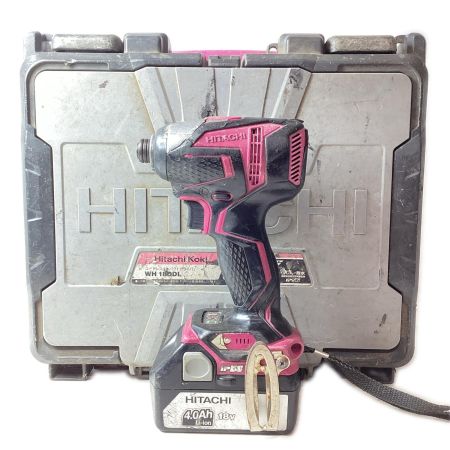 HITACHI 日立 インパクトドライバ コードレス式 18v 4.0Ah WH18DD ブラウン ケース・充電池1個付