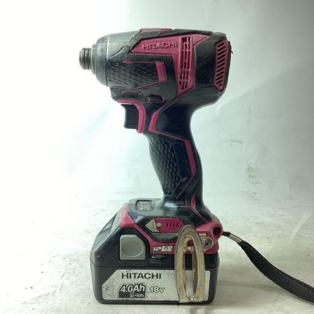 HITACHI 日立 インパクトドライバ コードレス式 18v 4.0Ah WH18DD ブラウン ケース・充電池1個付