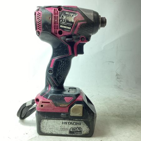 HITACHI 日立 インパクトドライバ コードレス式 18v 4.0Ah WH18DD ブラウン ケース・充電池1個付