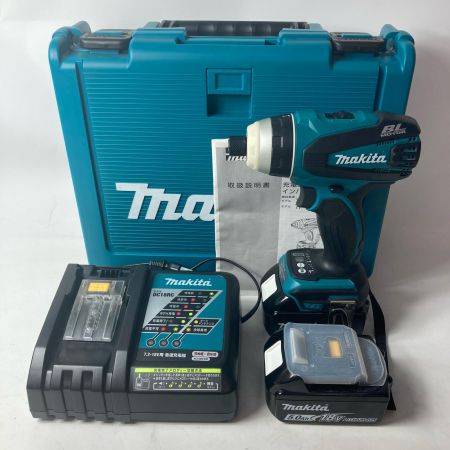 MAKITA マキタ インパクトドライバ 18v TP141D ブルー 充電器・充電池2個・ケース付 コードレス式