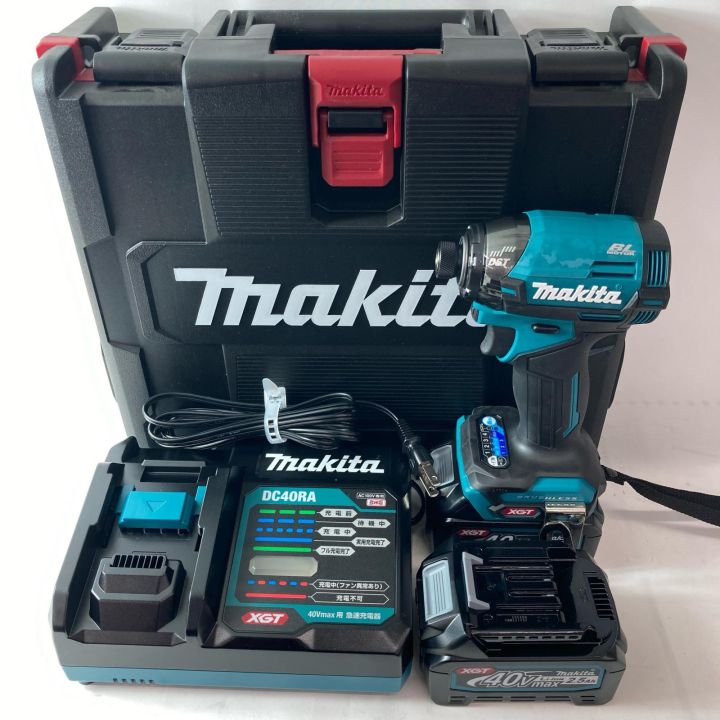 MAKITA マキタ インパクトドライバ TD002GRDX ブルー 充電器・充電池2 