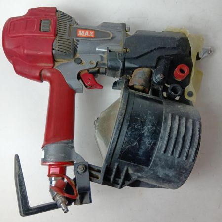 MAX マックス 高圧コイルネイラ エアくぎ打ち機 HN-90N3 レッド ケース付