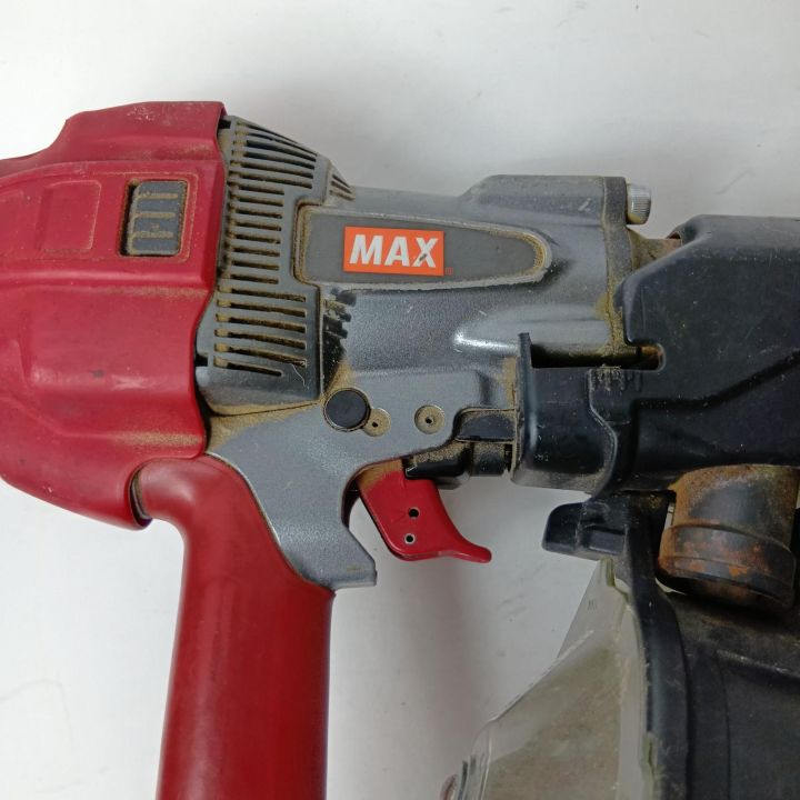 MAX マックス 高圧コイルネイラ エアくぎ打ち機 HN-90N3 レッド ケース 