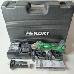 HiKOKI ハイコーキ ディスクグラインダー コードレス式 36v G3610DA グリーン 充電器・充電池2個・ケース付 Cランク