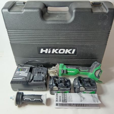HiKOKI ハイコーキ ディスクグラインダー コードレス式 36v G3610DA グリーン 充電器・充電池2個・ケース付