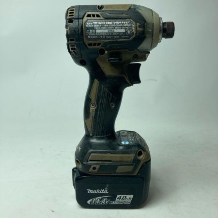 MAKITA マキタ インパクトドライバ TD160D オリーブ 14.4V 充電器・充電池1個・ケース付