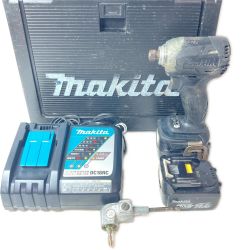 MAKITA マキタ インパクトレンチ コード式 14.4v TD137D ブラック 充電器・充電池2個・ケース付  Cランク