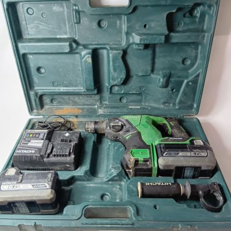HITACHI 日立 コードレスハンマドリル DH36DBL グリーン×ブラック 充電器・充電池2個・ケース付